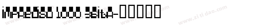 Impreciso 1000 36ita字体转换